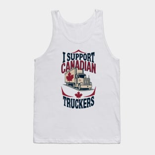 I Support Canadian truckers Tank Top